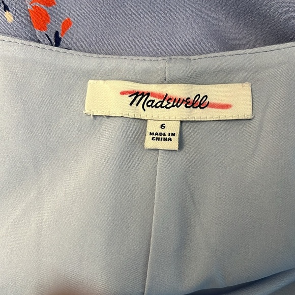 Madewell Blue Floral A-Line Skirt - Picture 5 of 6